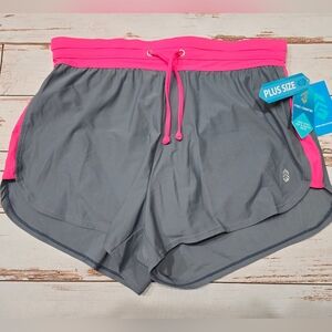 Free Country Hot Pink Women’s Swim Bottoms Shorts 1X